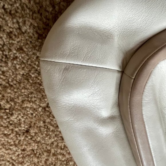 Coach Kristin White Taupe Croc Embossed Bag - Picture 4 of 10